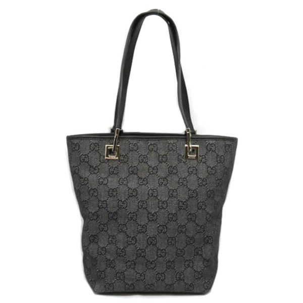 30522 1 Gucci GG Denim Tote Bag Blue