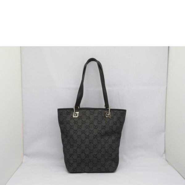 30522 2 Gucci GG Denim Tote Bag Blue