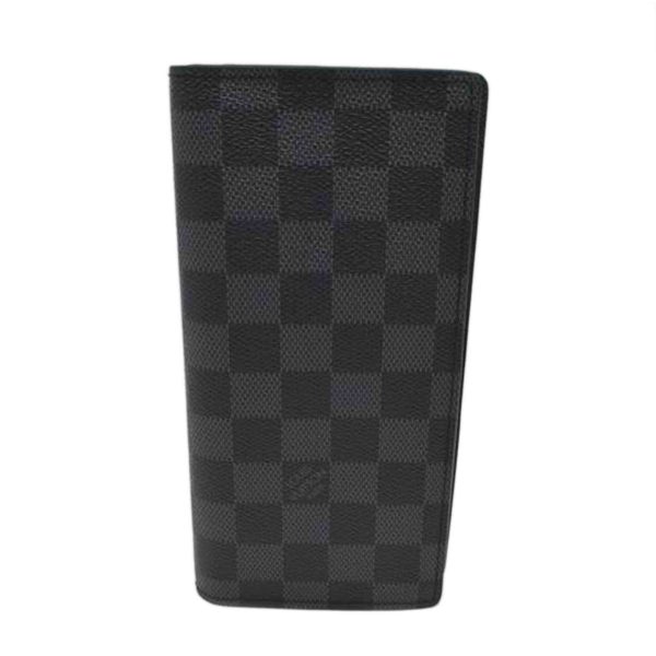 30564 1 Louis Vuitton Portefeuille Brazza Damier Graphite Wallet Black