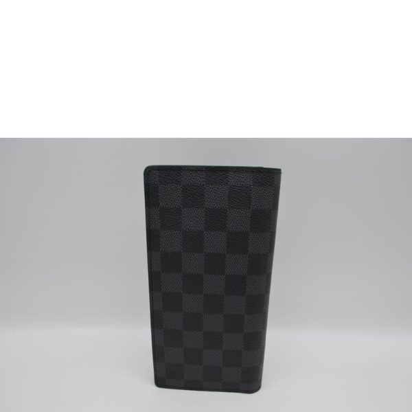 30564 2 Louis Vuitton Portefeuille Brazza Damier Graphite Wallet Black