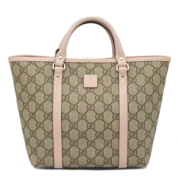 30638 1 Gucci GG Supreme Kids Line Handbag Beige