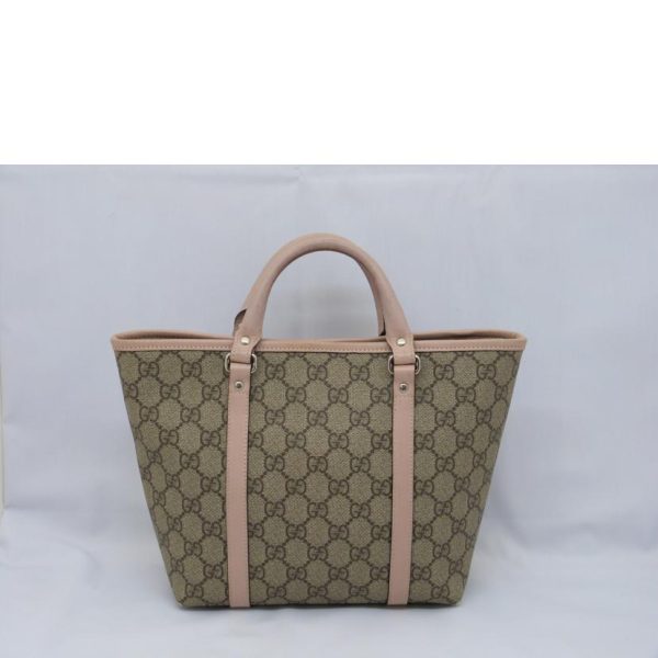 30638 2 Gucci GG Supreme Kids Line Handbag Beige