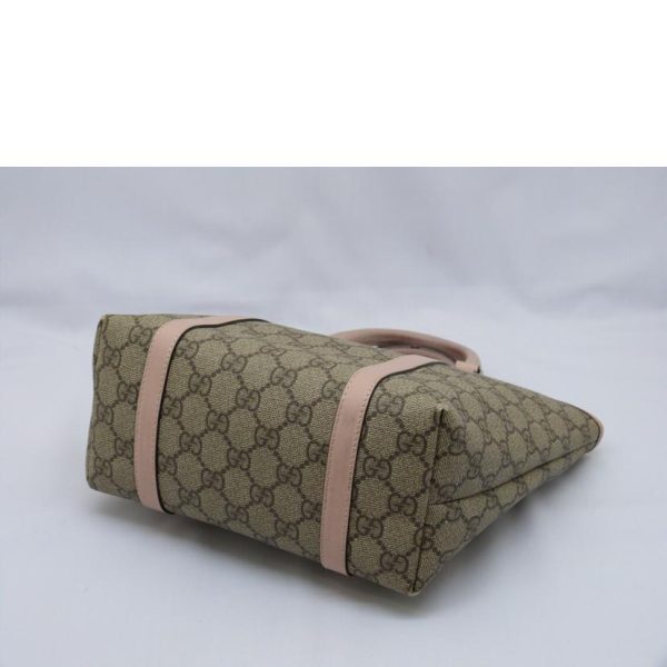 30638 3 Gucci GG Supreme Kids Line Handbag Beige