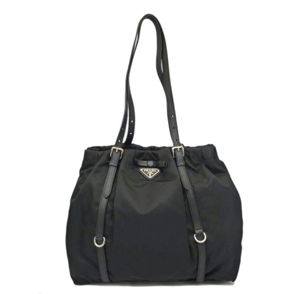 30744 1 PRADA Ribbon Tote Bag Black