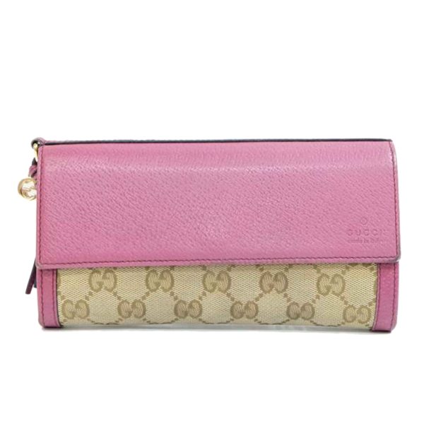 30812 1 Gucci Brie GG Canvas Long Wallet