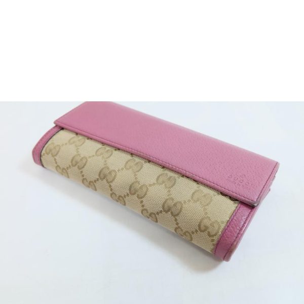 30812 3 Gucci Brie GG Canvas Long Wallet