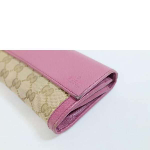 30812 6 Gucci Brie GG Canvas Long Wallet