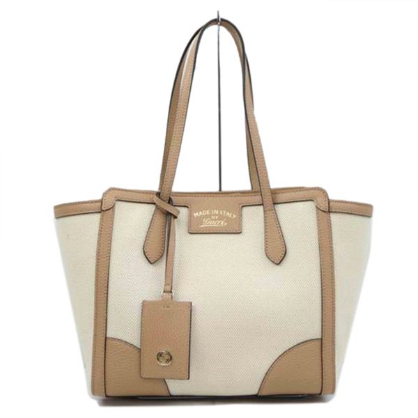 30816 1 GUCCI Swing Tote Bag White