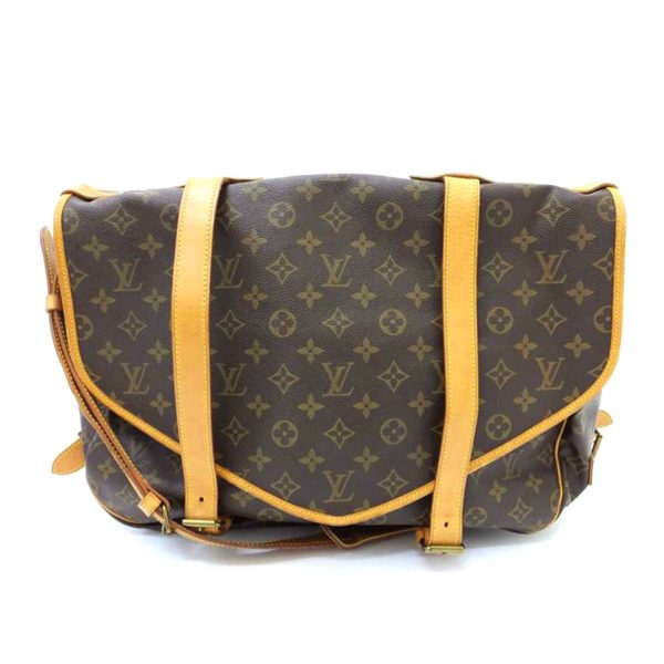 30868 1 Louis Vuitton Saumur 43 Bag Monogram Canvas Brown