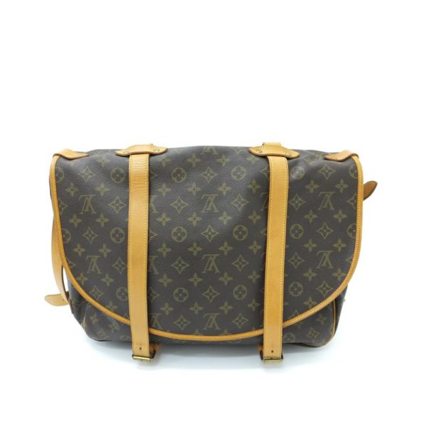 30868 2 Louis Vuitton Saumur 43 Bag Monogram Canvas Brown