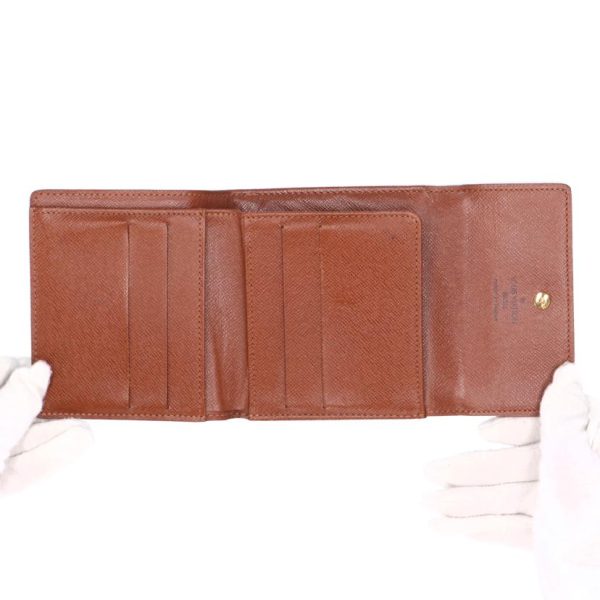 30941 4 LOUIS VUITTON Portomone Bier Cult Credit Wallet Monogram Brown