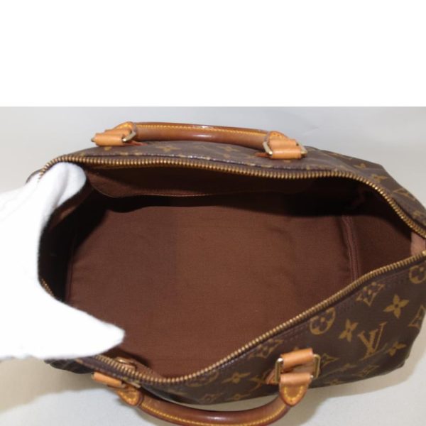 31105 5 Louis Vuitton Old Speedy 35 Monogram Bag Brown