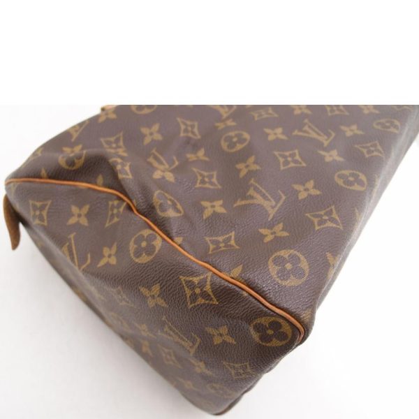 31105 6 Louis Vuitton Old Speedy 35 Monogram Bag Brown