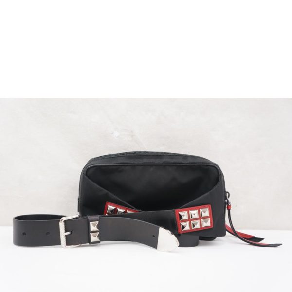 31277 2 PRADA Prada Nylon Belt Bag Black