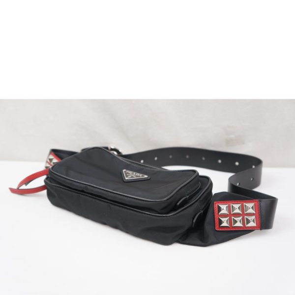 31277 4 PRADA Prada Nylon Belt Bag Black