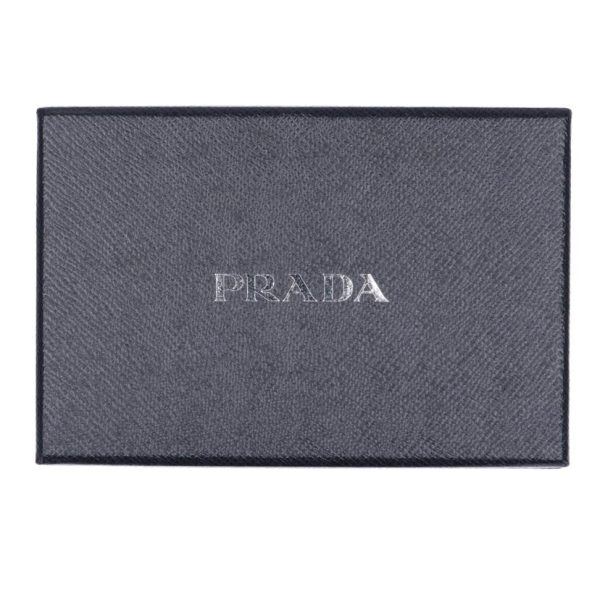 31328 7 PRADA Prada Saffiano Compact Wallet Bag Black