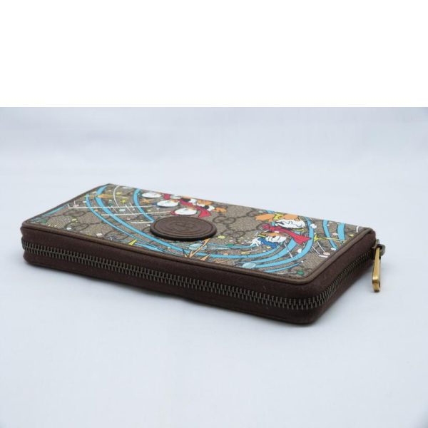 31543 3 Gucci Disney Donald Duck Round Zipper Wallet