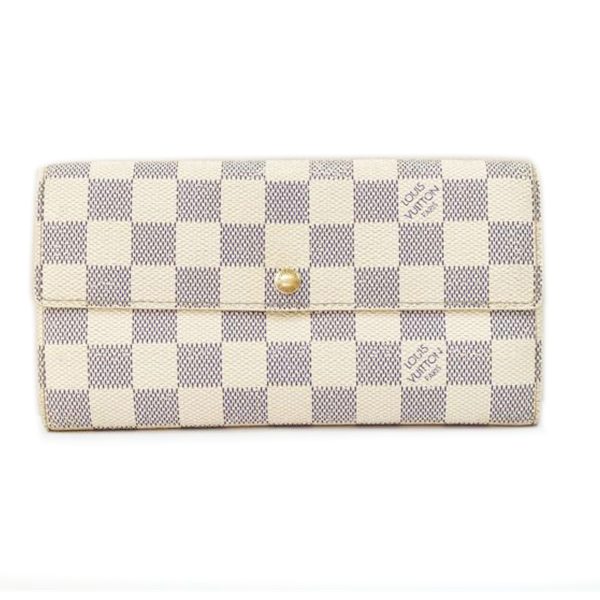 31713 1 Louis Vuitton Tresor Wallet Damier Azur