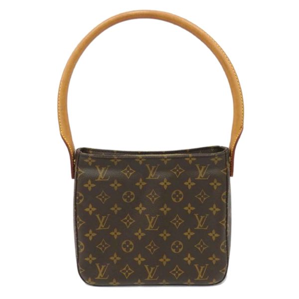 31728 1 Louis Vuitton Looping PM Monogram Tote Bag Brown