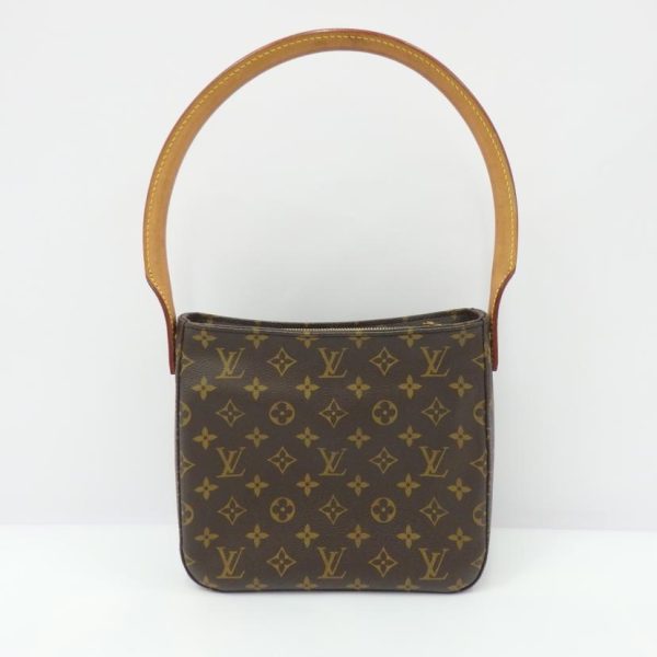 31728 2 Louis Vuitton Looping PM Monogram Tote Bag Brown