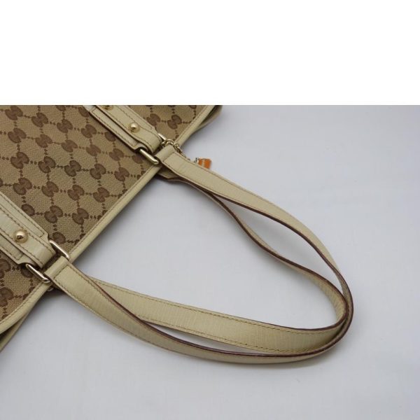 31789 4 Gucci GG Canvas Tote Bag Beige