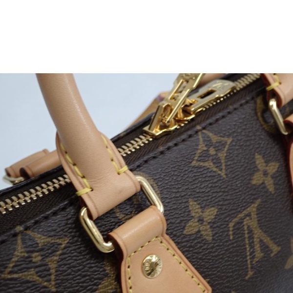 31816 12 Louis Vuitton Speedy Bandouliere 20 Monogram Handbag Brown