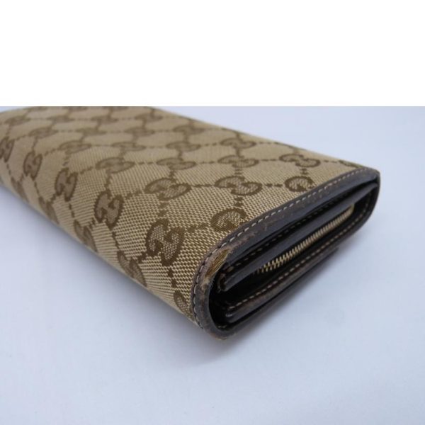 32097 10 Gucci GG Canvas Long Wallet Beige