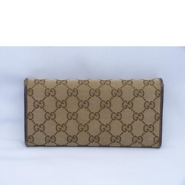 32097 2 Gucci GG Canvas Long Wallet Beige