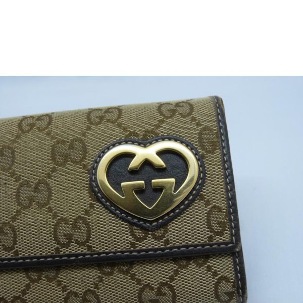 32097 9 Gucci GG Canvas Long Wallet Beige