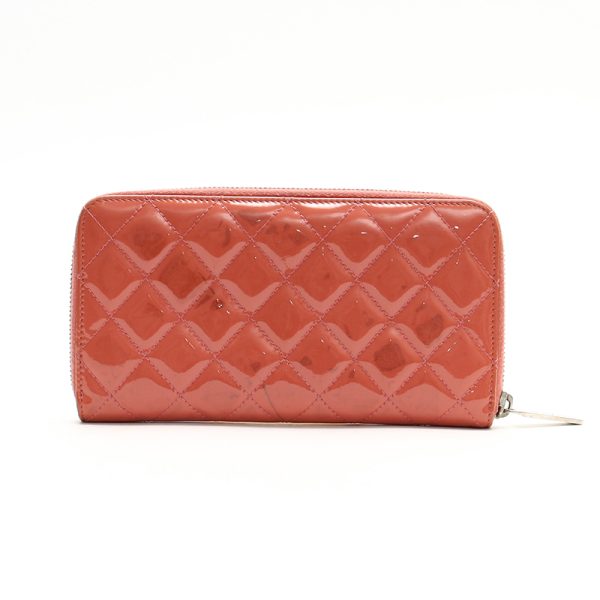 321001171210 2 Chanel Cocomark Brilliant Zipper Long Wallet Pink