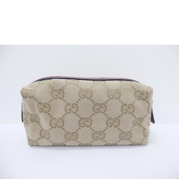 32196 2 Gucci GG Canvas Accessory Pouch Beige