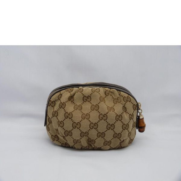 32205 2 Gucci GG Canvas Cosmetic Pouch Beige