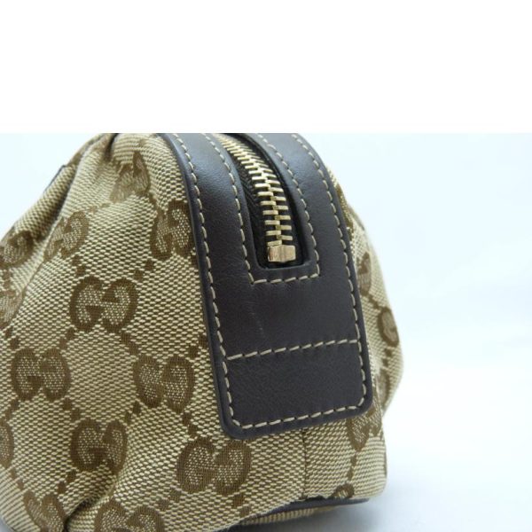 32205 5 Gucci GG Canvas Cosmetic Pouch Beige