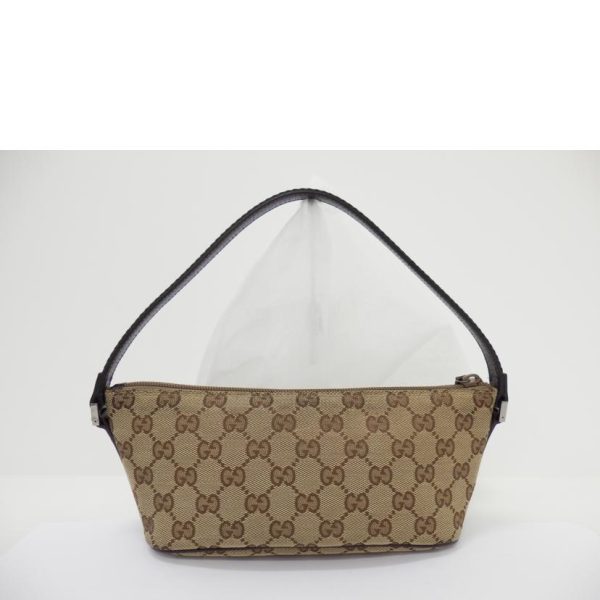 32240 2 Gucci Sherry Line GG Canvas Accessory Pouch Beige