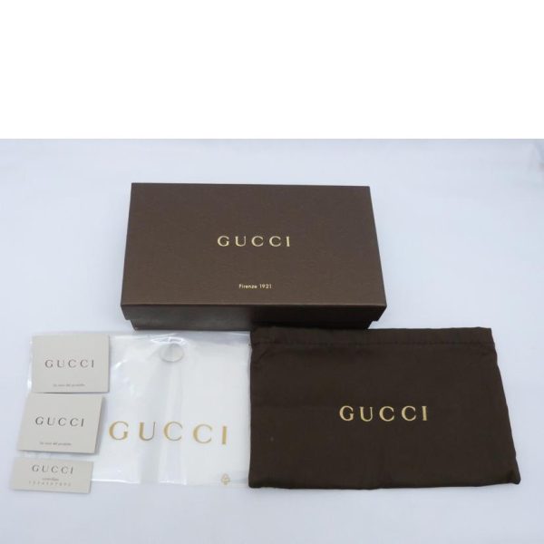 32298 6 Gucci GG Supreme Leather Long Wallet Black