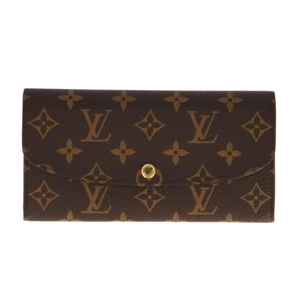 32343 1 Louis Vuitton Portefeuille Emily Monogram Wallet Brown