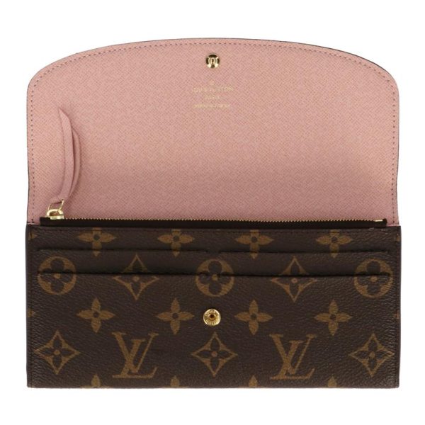 32343 5 Louis Vuitton Portefeuille Emily Monogram Wallet Brown