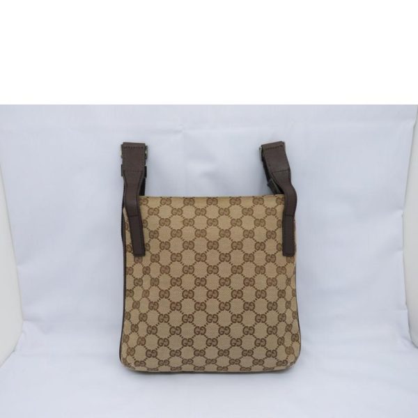 32410 2 Gucci GG Canvas Shoulder Bag Biege