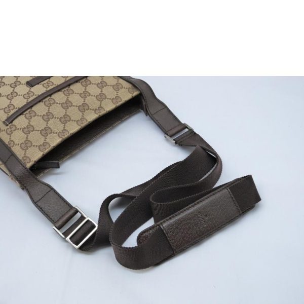 32410 4 Gucci GG Canvas Shoulder Bag Biege