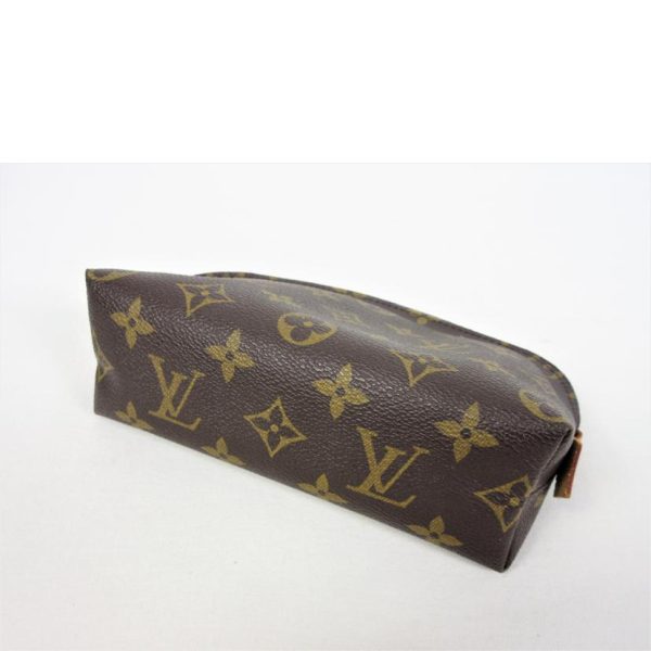 32411 3 Louis Vuitton Pochette Cosmetic Monogram Bag Brown