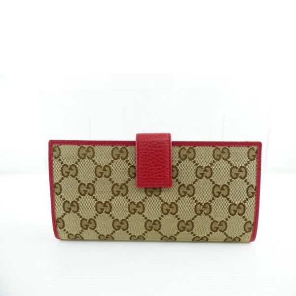 32655 2 GUCCI GG Pattern Long Wallet