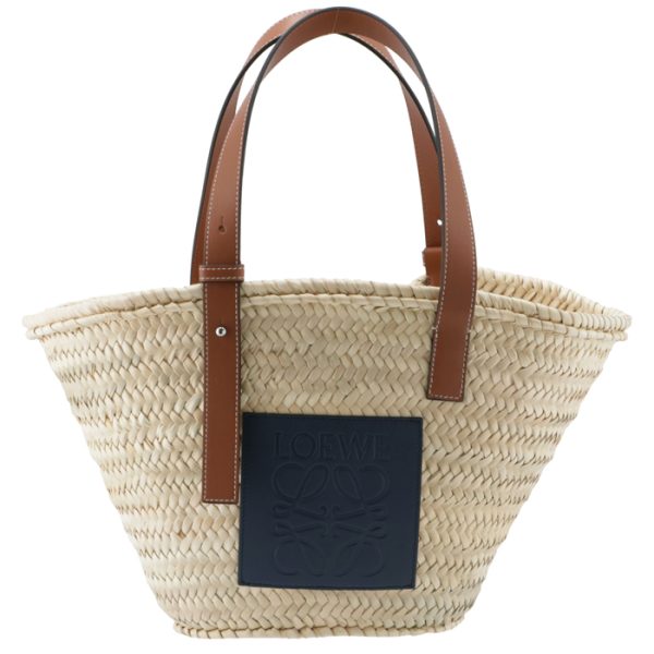 32702ns9200595546 LOEWE Basket Medium Tote Bag Navy