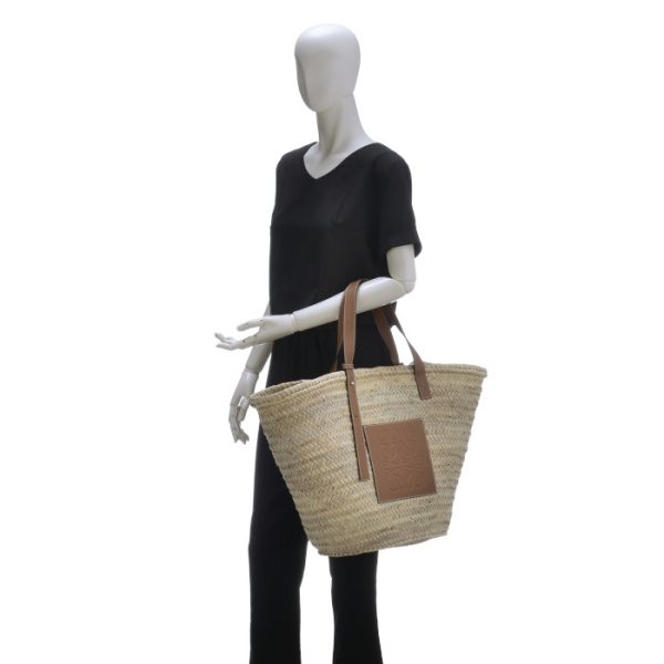 32702s8100432435 7 LOEWE Basket Large Tote Bag Brown