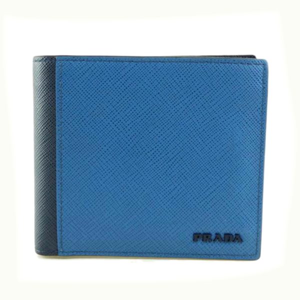 32709 1 Prada 2 Fold Bill Compartment Black