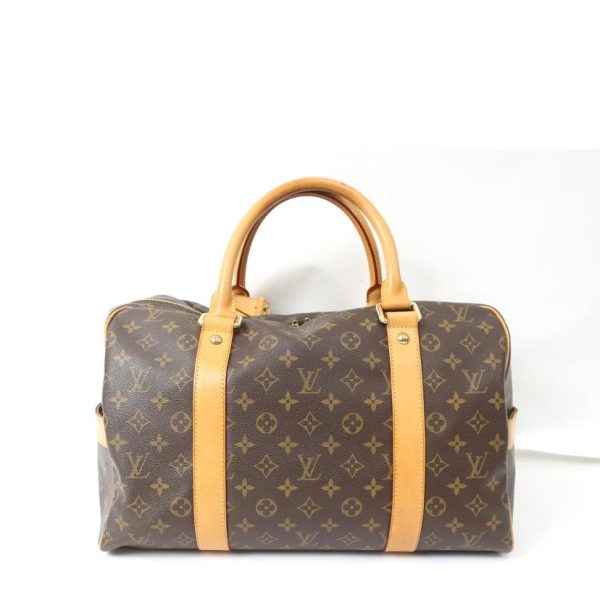 32846 2 Louis Vuitton Carryall Handbag Initial Monogram Bag Brown