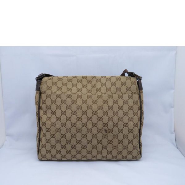 32854 2 Gucci GG Canvas Messenger Bag Beige