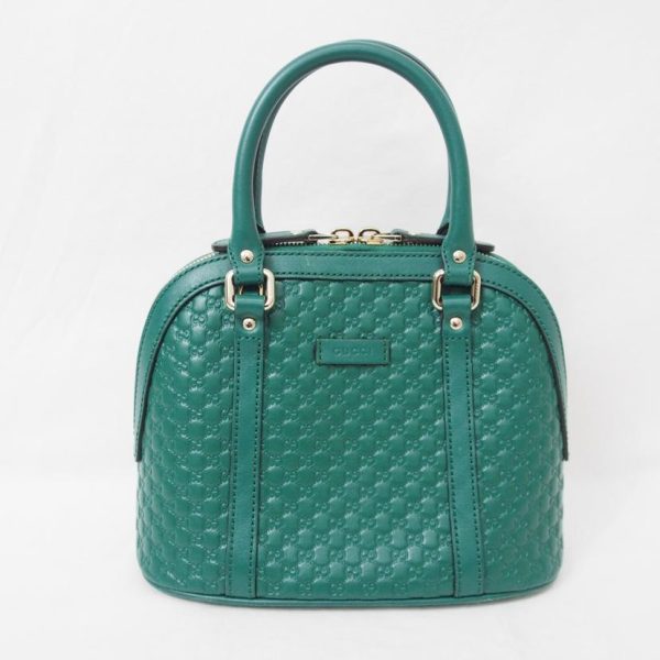 32921 2 Gucci Micro Guccisima 2Way Shoulder Bag Green