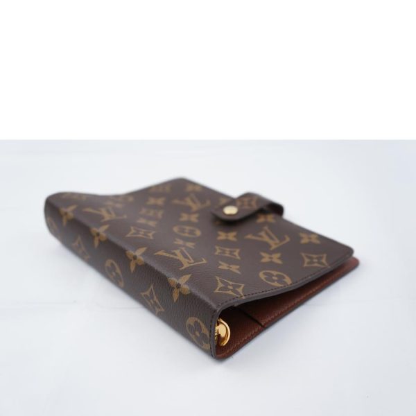 32992 3 Louis Vuitton Agenda MM Monogram Planner Brown