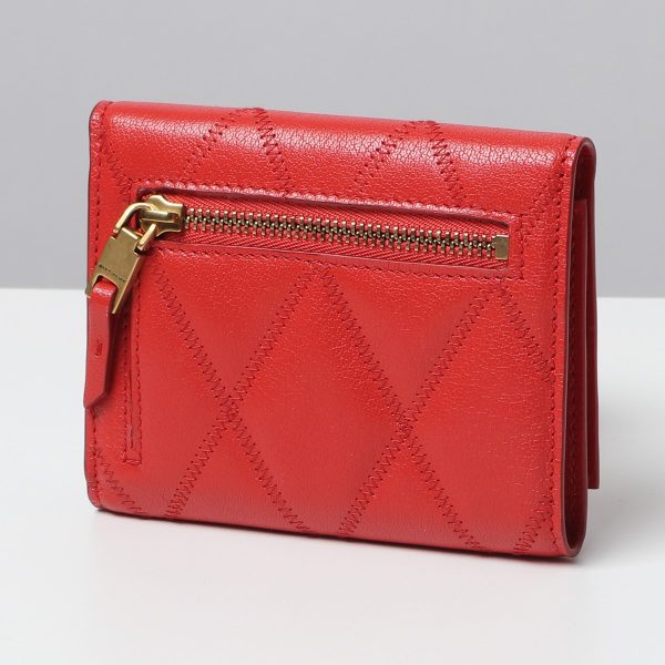 330128190 2 Givenchy Diamond Quilted Trifold Wallet Light Red