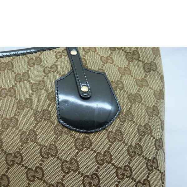 33028 7 Gucci GG Canvas Tote Bag Biege